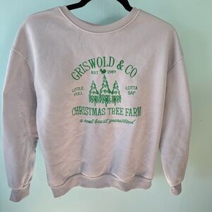 Shein Griswold Tree Farm Womens S Grey Sweatshirt National Lampoons Christmas